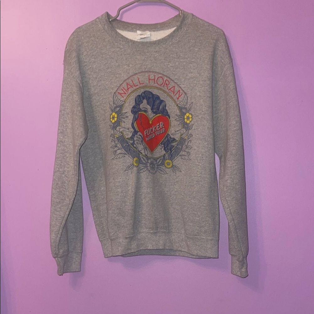 Niall Horan Gray Graphic Women's Sweater